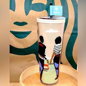 Starbucks + Lou Black History 2024 Seattle Artist Damon Brown Art Venti